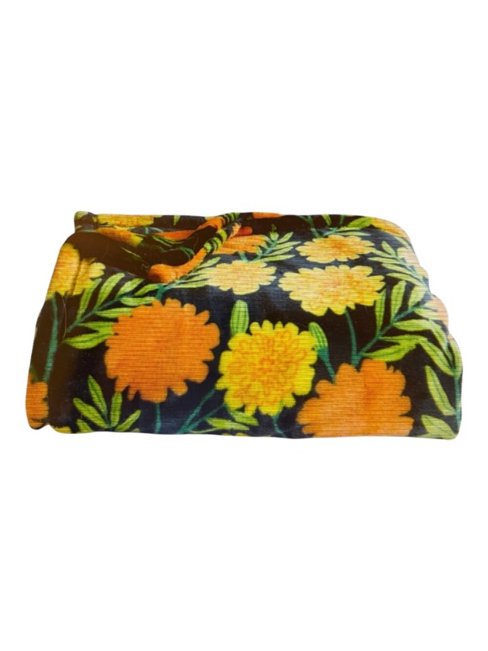 The Big One Oversized Supersoft Plush Throw Blanket Colorful Flowers 'Marigolds'